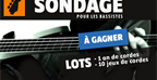 Gagnez des cordes de basse en répondant à ce sondage